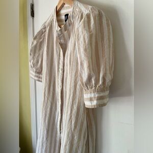 GAP Linen Blend Shirt Dress